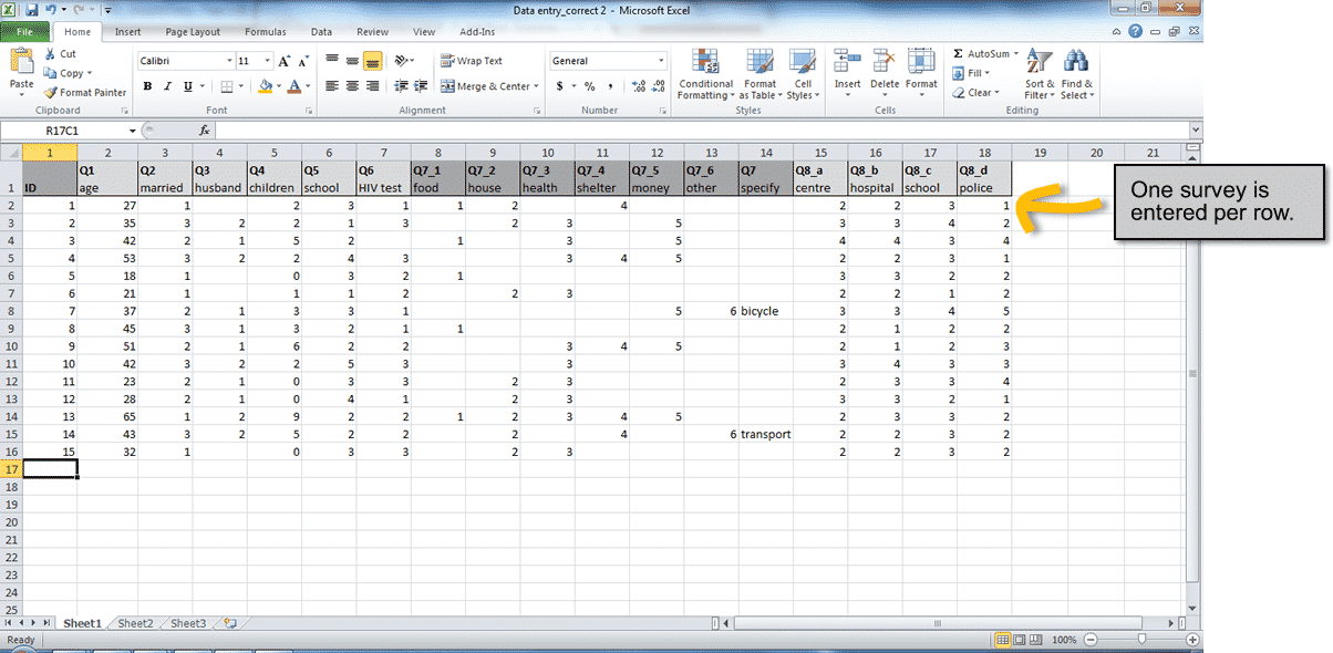 how to design survey forms for quick data entry tools4dev
