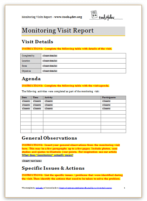 Field trip report sample